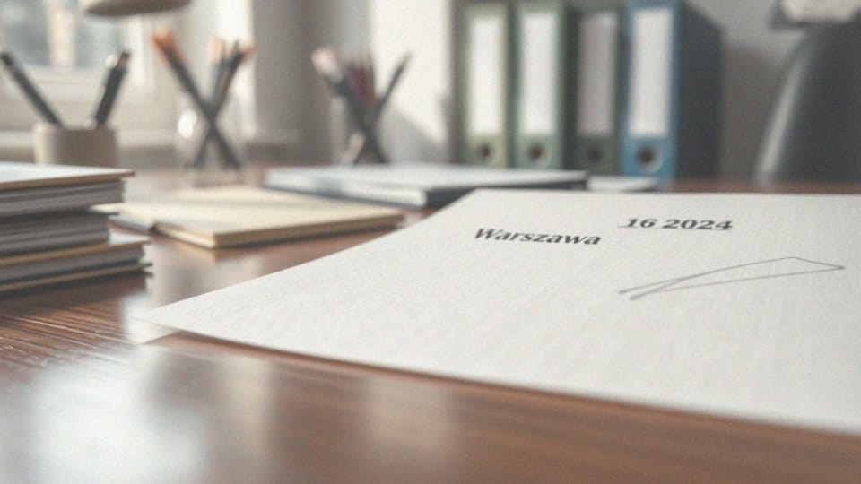Gdzie umieścić miejscowość i datę w podaniu?