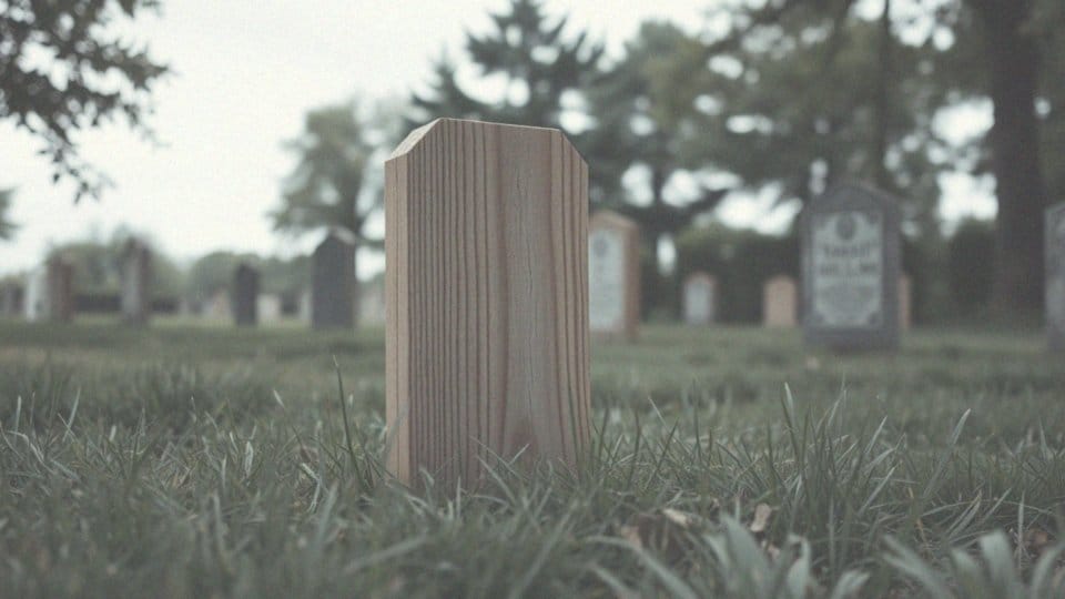 Ile kosztuje tymczasowy nagrobek drewniany?