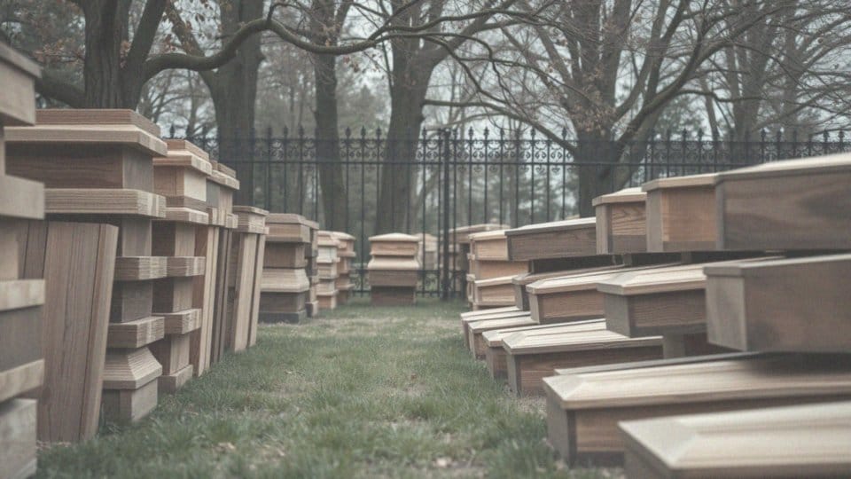 Jakie są dostępne kolory drewnianych obudów grobów?