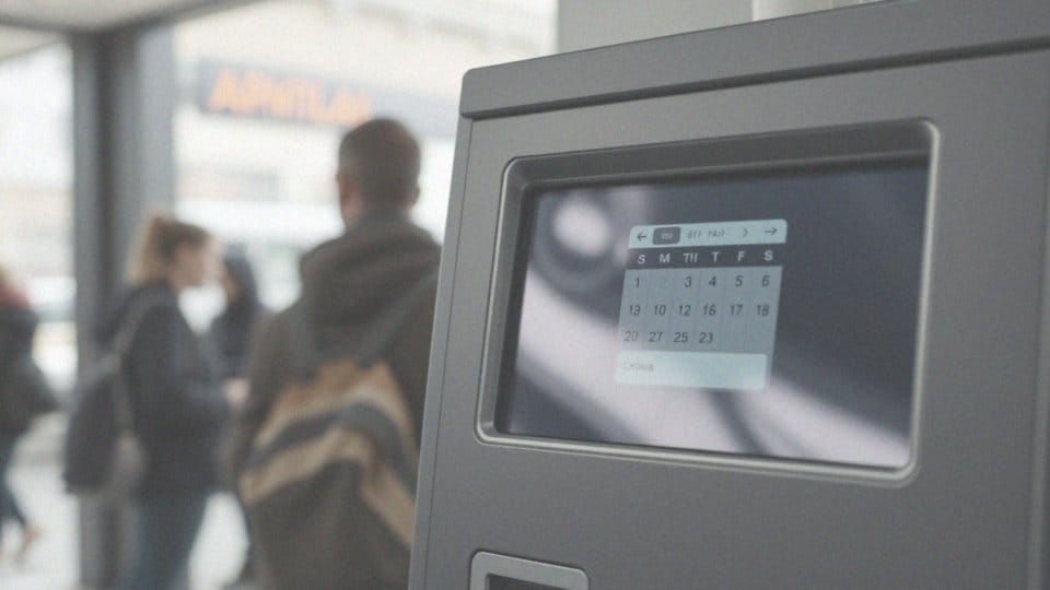 Jak ustawić datę obowiązywania biletu?