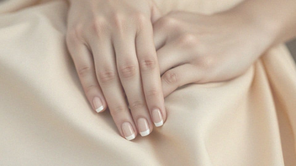 Jakie cechy ma french manicure odpowiedni do beżowej sukienki?