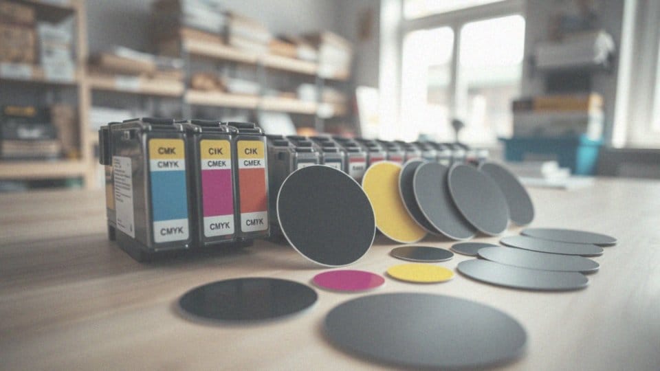 Jak 'K' odnosi się do koloru czarnego w farbach CMYK?