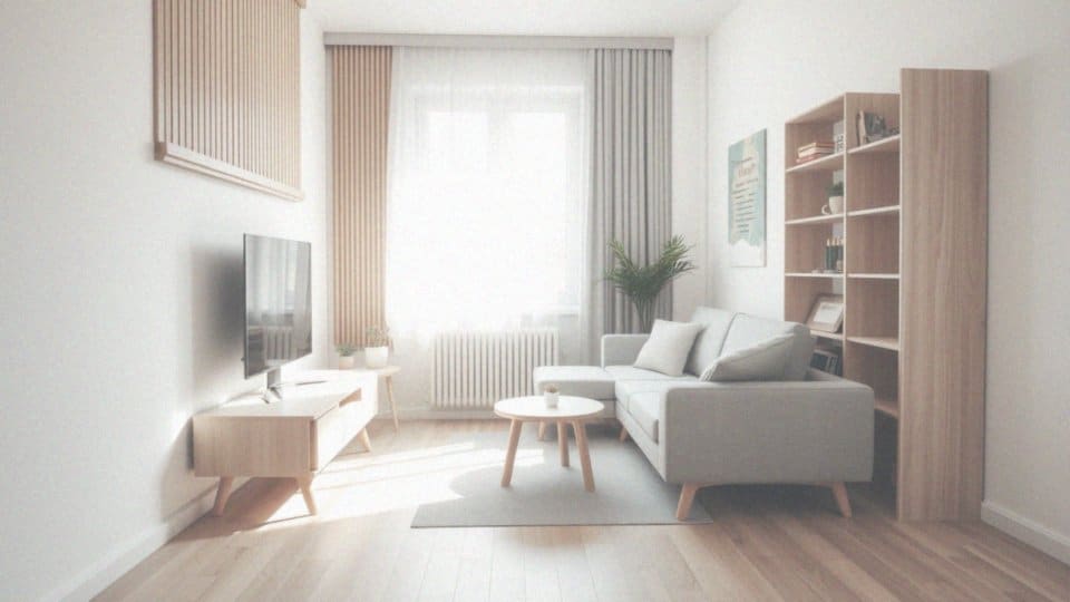Bardzo mały salon w bloku – jak go funkcjonalnie urządzić?