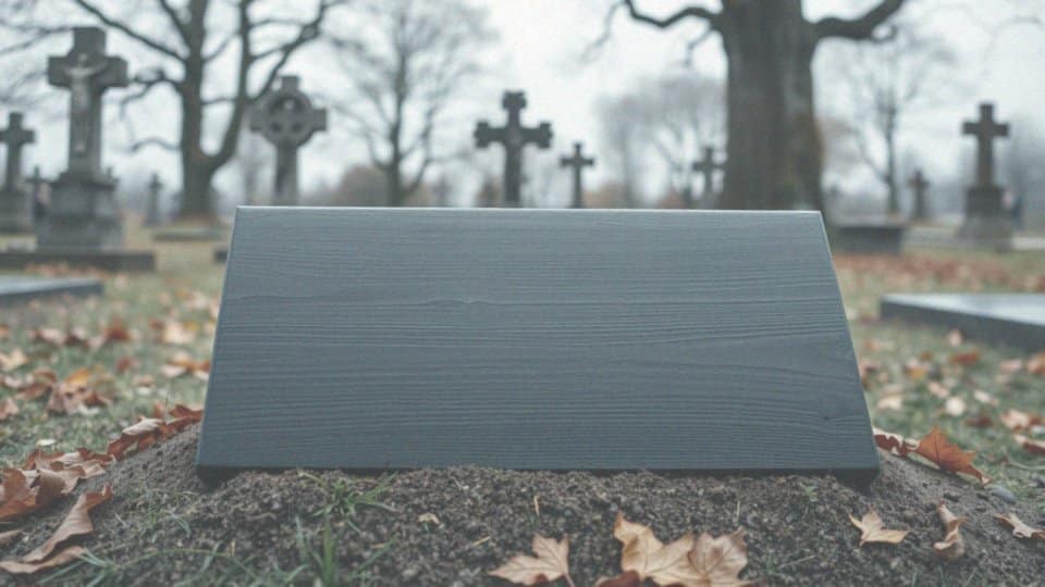 Drewniany pomnik tymczasowy – co warto wiedzieć o nagrobkach?