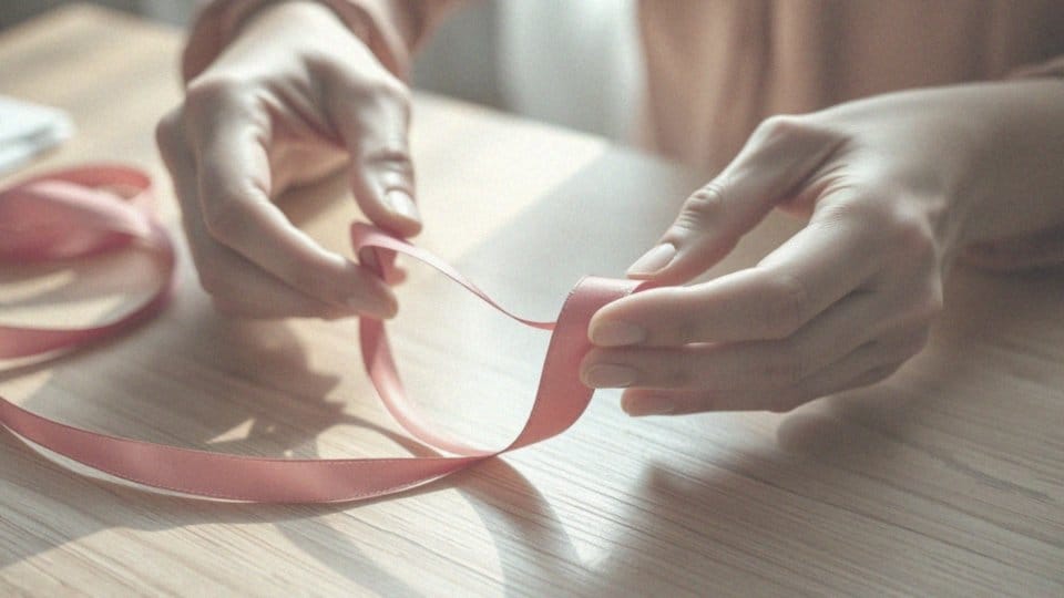 Jak zrobić kokardę ze wstążki na palcach? Krok po kroku