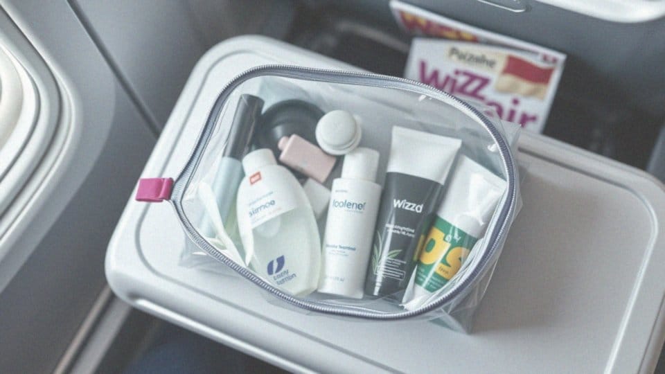 Kosmetyki w bagażu podręcznym Wizzair – zasady i ograniczenia
